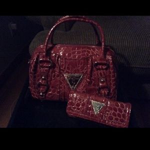 GUESS HANDBAG and WALLET